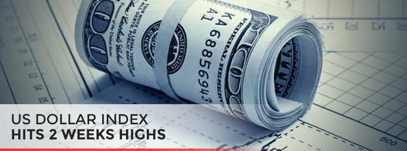 US Dollar Index hits 2 weeks highs 